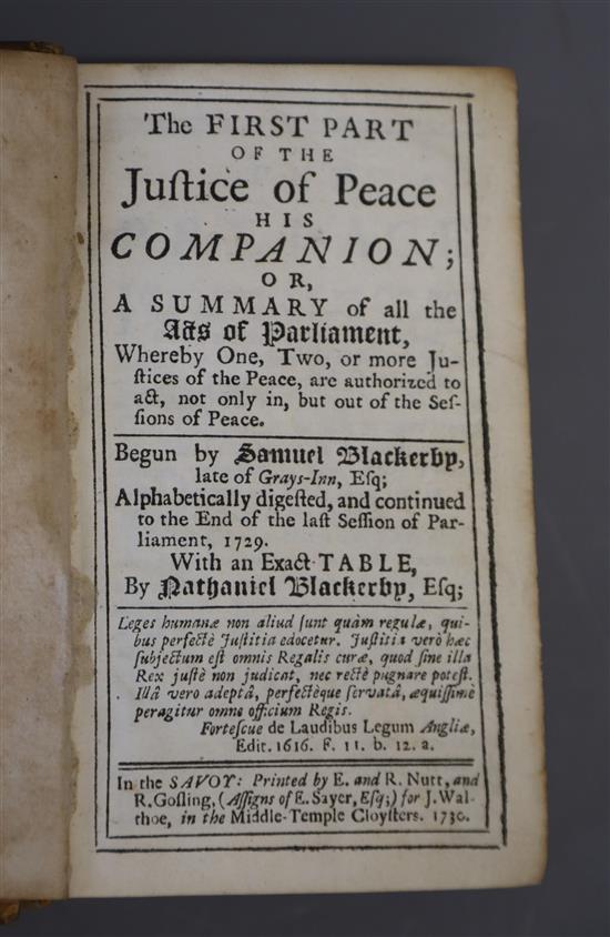 London: New Remarks of London, 8vo, half calf, wood engraved frontis piece Coat of Arms,